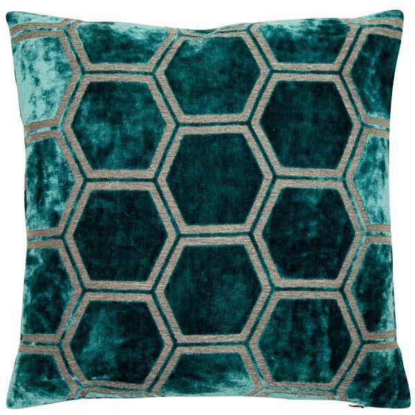 Alexis Teal Large Cushion