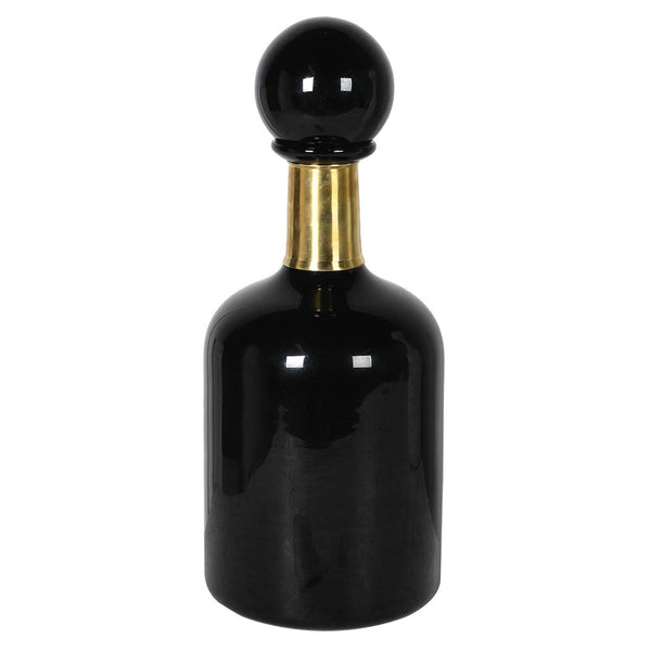 Black Bottle with Gold Collar