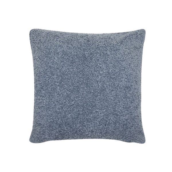 Bouclé Blue Cushion