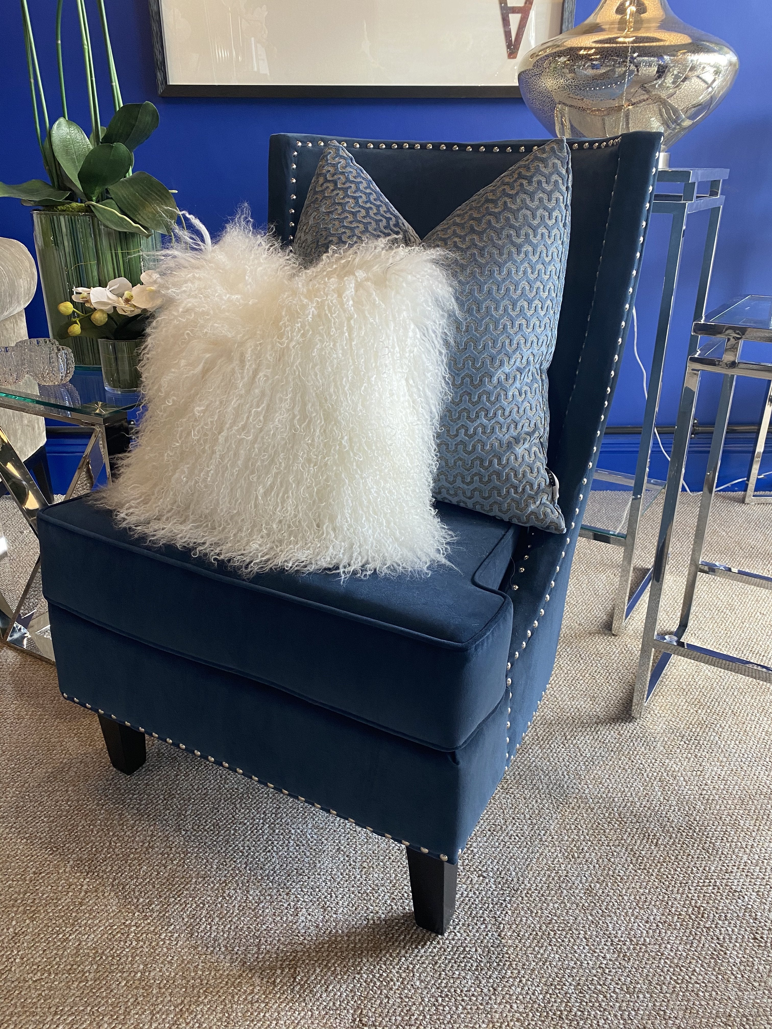Luna sales blue pillow