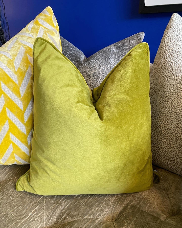 Luxe Acid Green Small Cushion