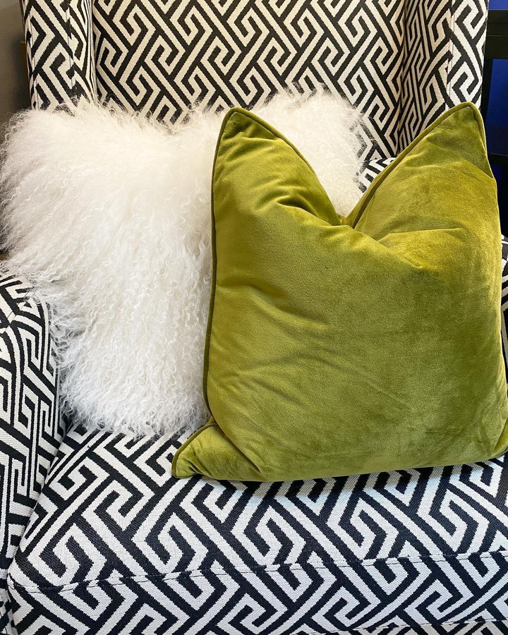 Luxe Acid Green Small Cushion