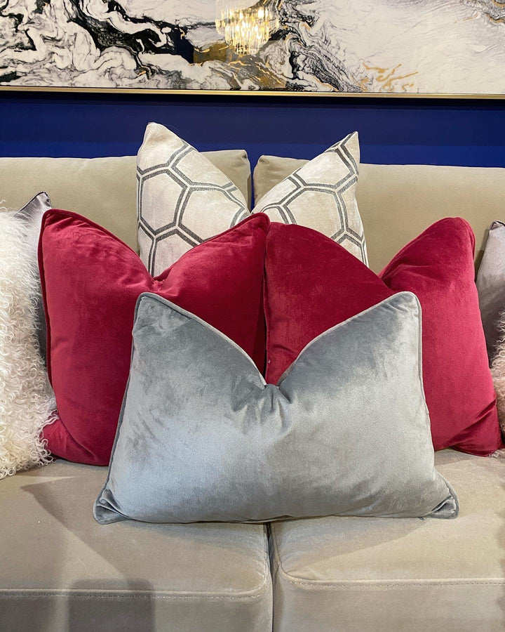 Luxe Rectangle Grey Cushion