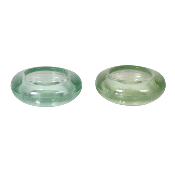 Shades of Green Candle Holder