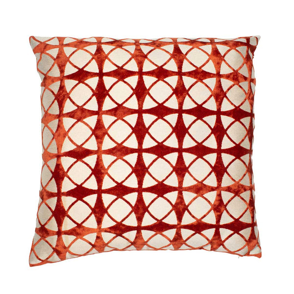 Spiral Orange Large Cushion