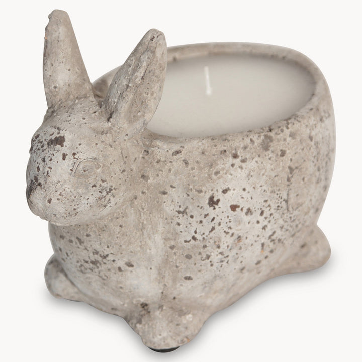 Stone Rabbit Candle