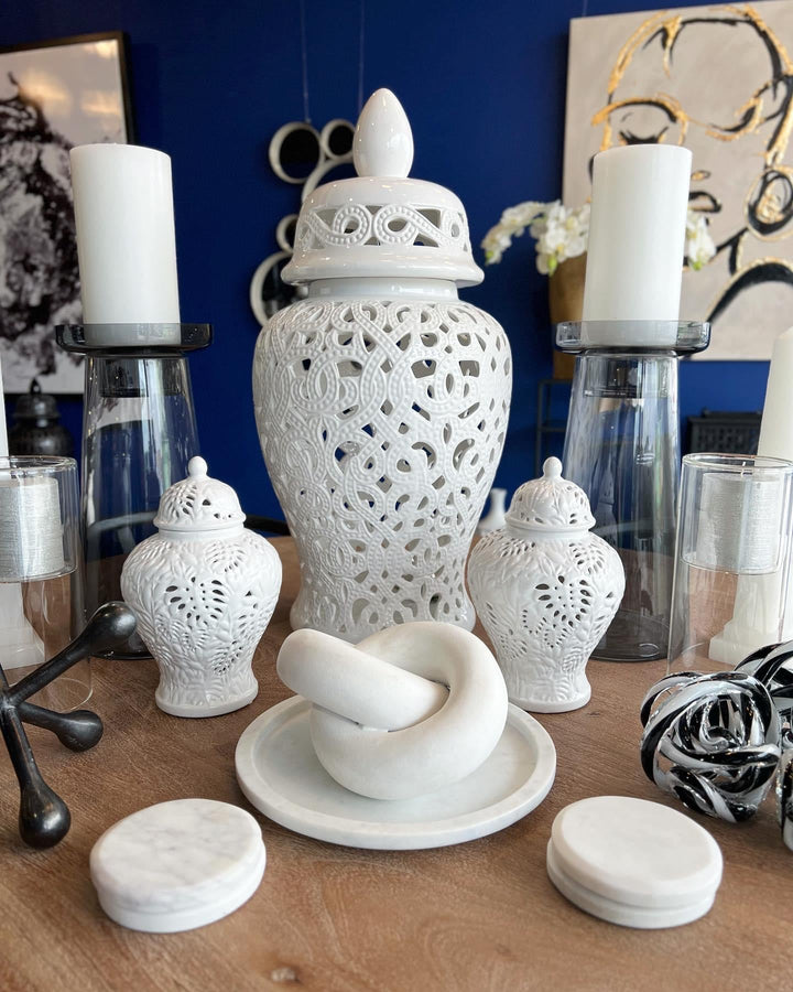 White Knot Sculpture