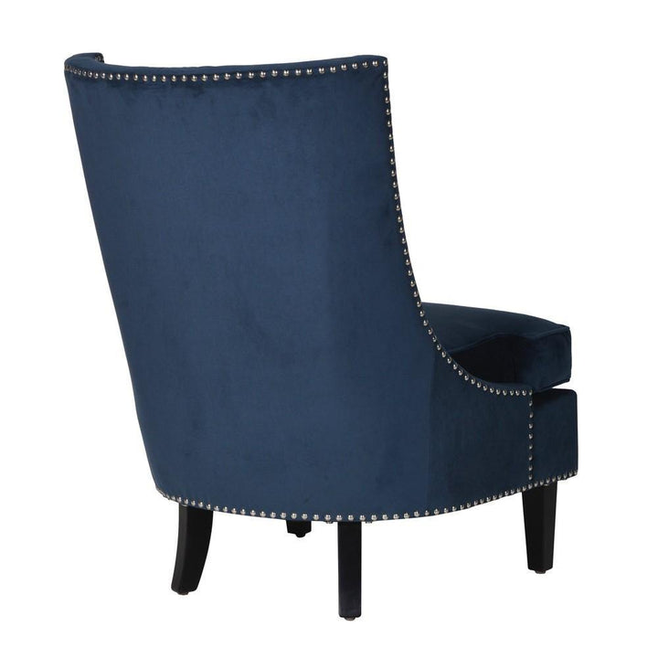Blue Studded Occasional Chair