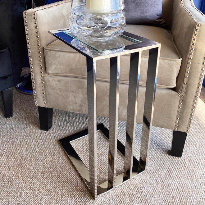 Chrome Sofa Table