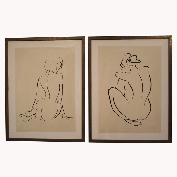 Female Sketched Artwork (Left Facing)