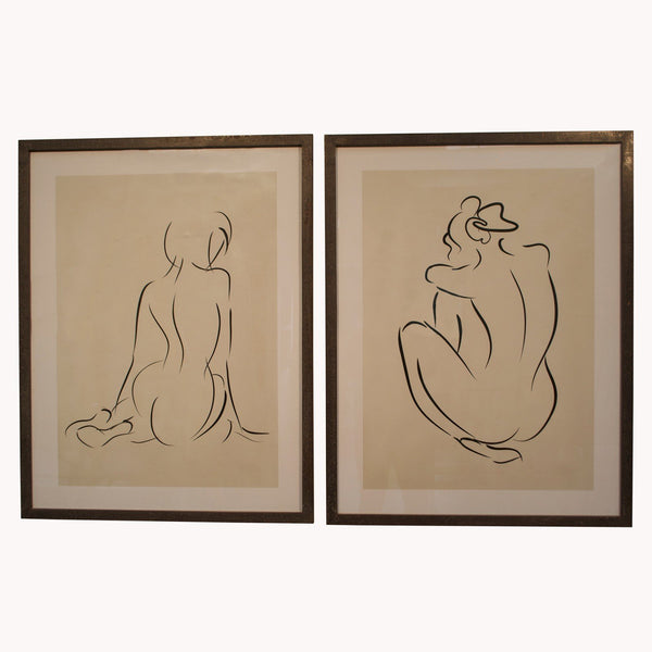 Female Sketched Artwork (Right Facing)