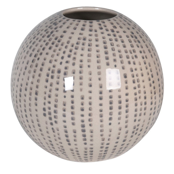 Grey Dotty Vase