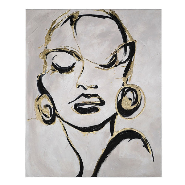 Lady with Earrings Artwork