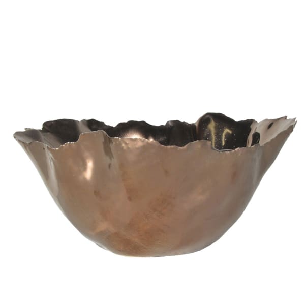 Wavy Edge Copper Bowl