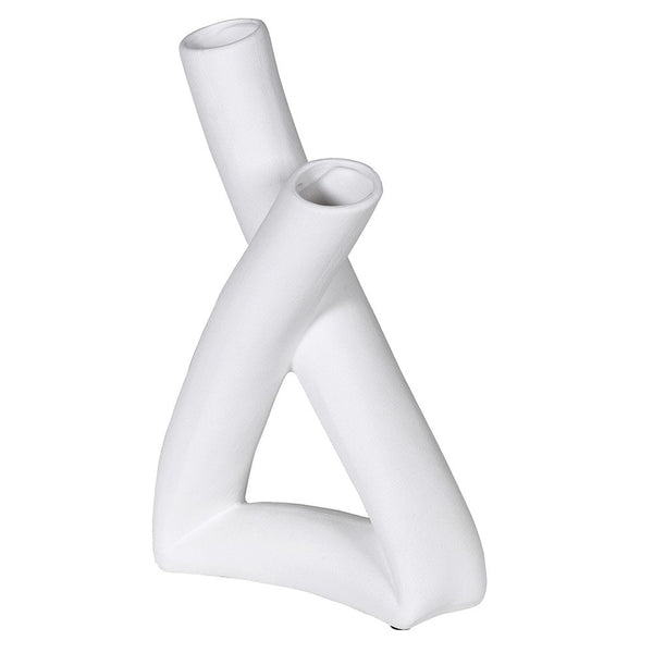 White Cross Vase