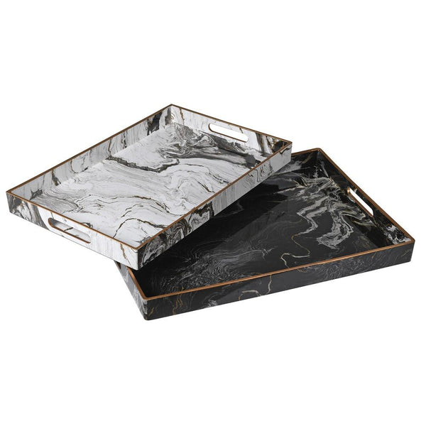 White Marble Effect Tray